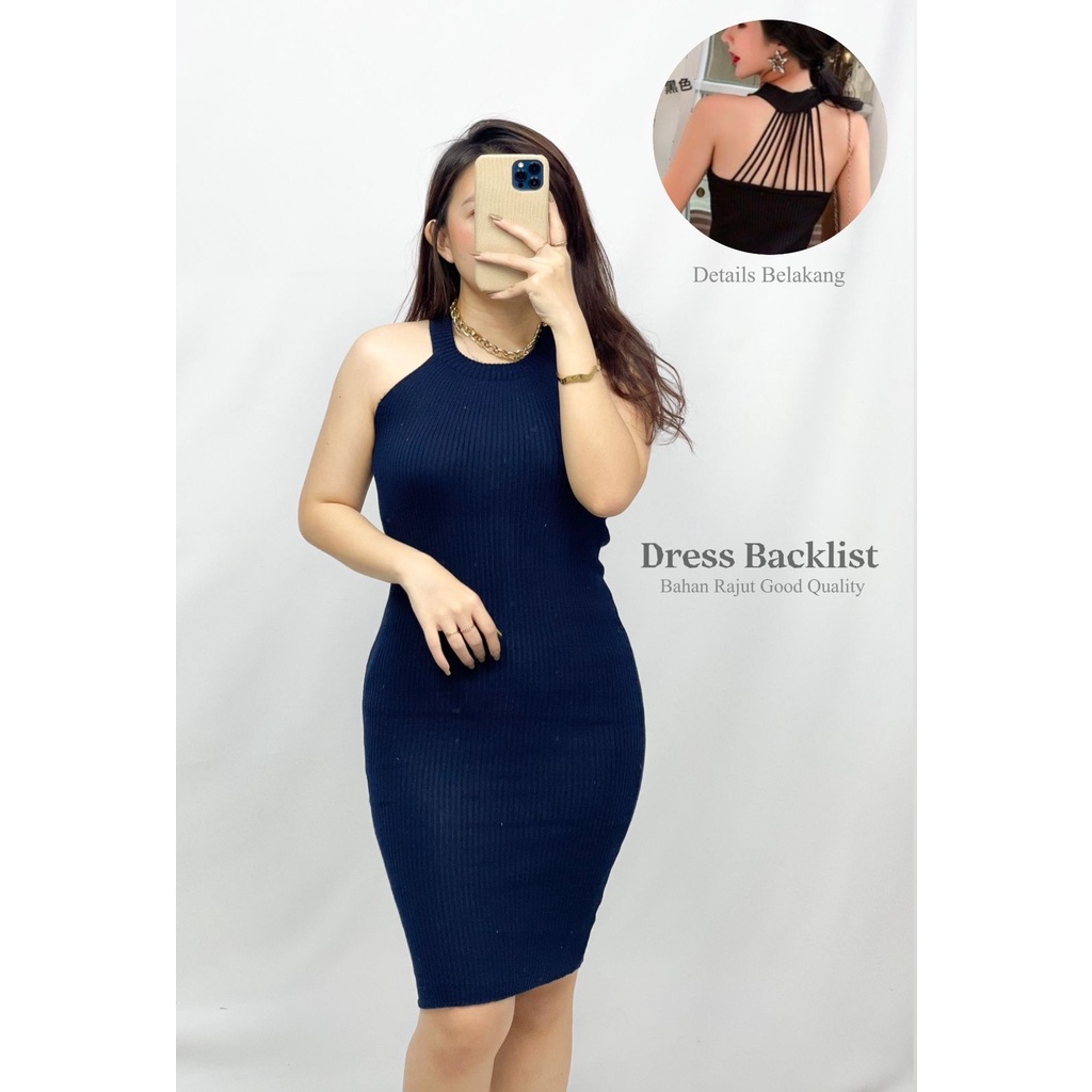 Basic id fashion Dres wanita rajut backlist / rajut premium / dres wanita rajut / dres sexy