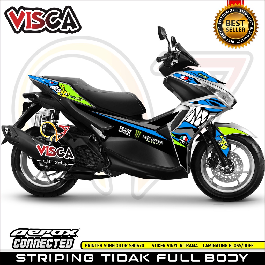 Stiker Aerox 155 keren Stiker Motor Aerox Striping Aerox Striping Aerox 155 New Stiker Aerox 155 Con
