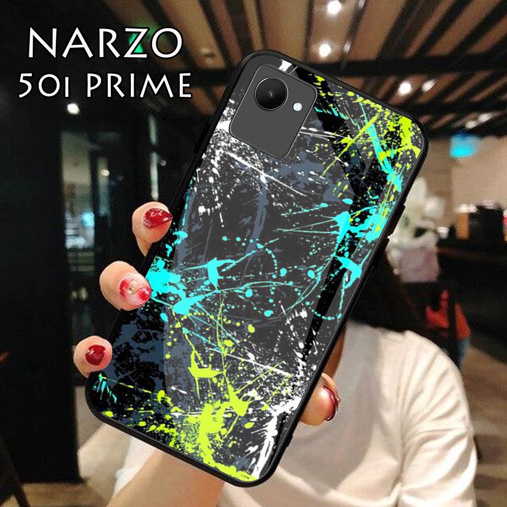 [H81] Softcase Kaca Realme Narzo 50i Prime - Casing Hp Realme Narzo 50i Prime - Case Realme Narzo 50