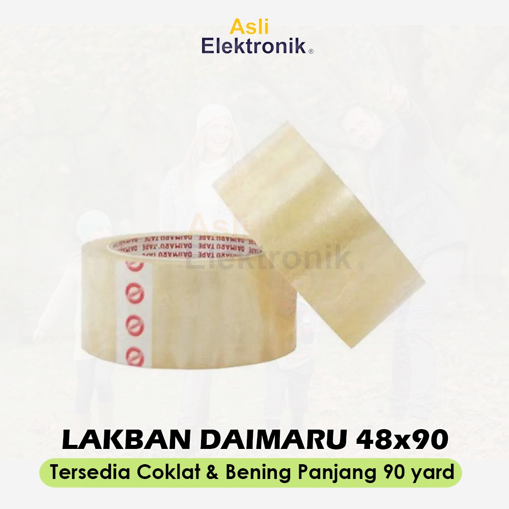 

Lakban Daimaru 48mm x 90 Warna Coklat & Bening