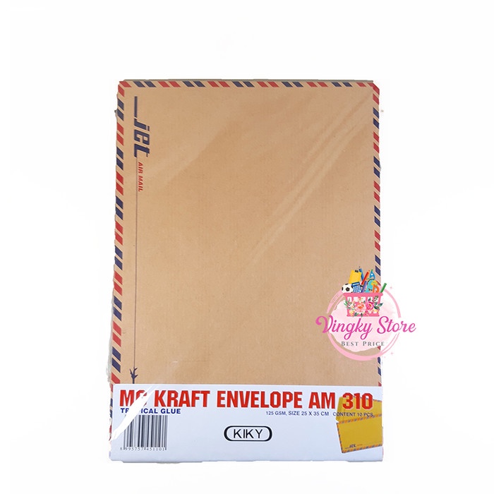 

Lucu Amplop Coklat Airmail Lem Kiky 310 (10Pc) Berkualitas