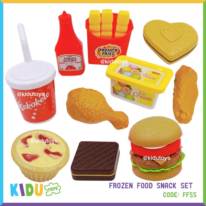 Mainan Anak Frozen Food Snack Set Kidu Toys