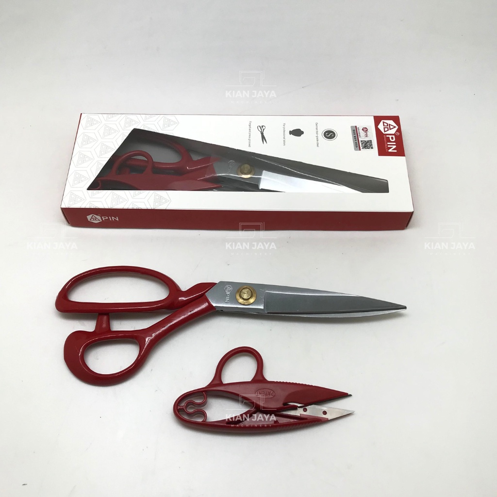 [ kianjaya ] Gunting Kain / Gunting Potong Bahan Kain 9” Putih PIN / PIN-1094