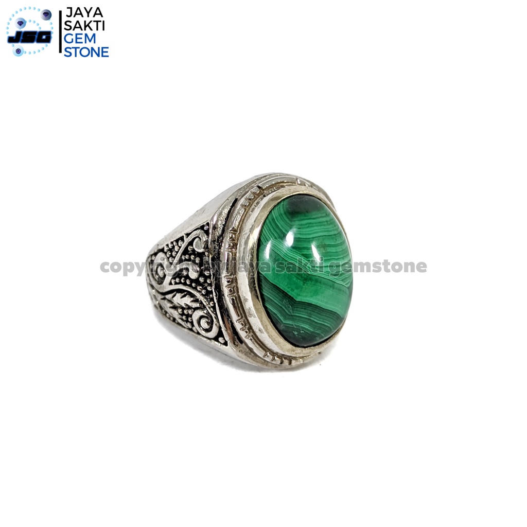 Natural Batu Permata Green Malachite GM02