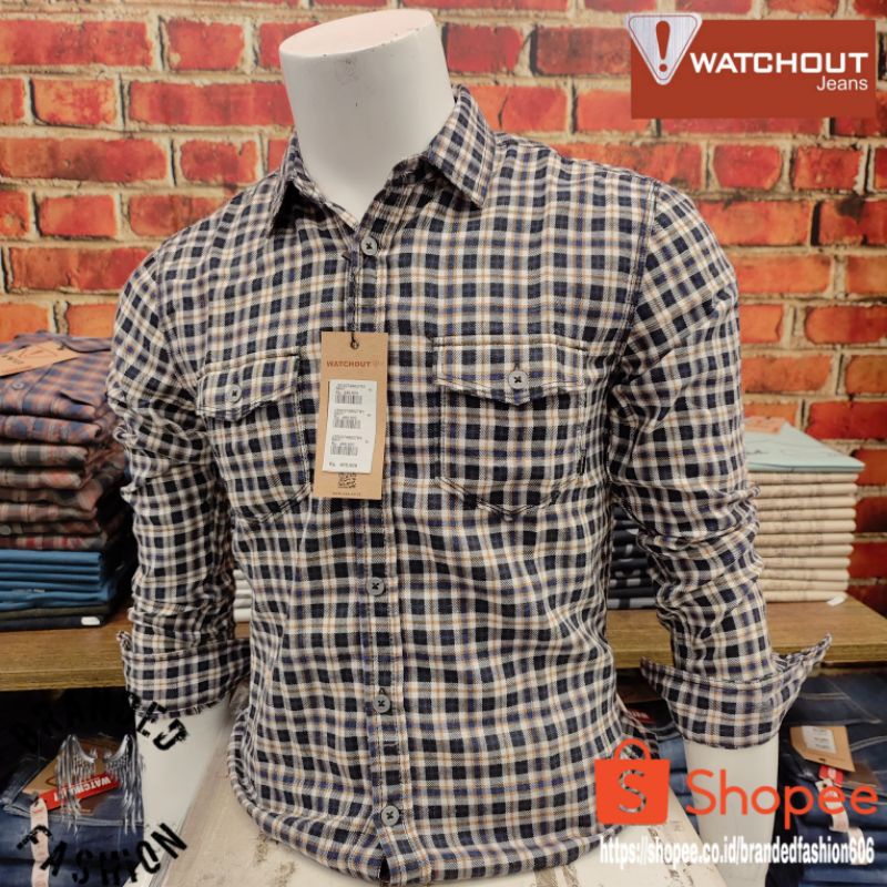WATCHOUT JEANS BIPSP KEMEJA LENGAN PANJANG JS302748627 NAVY