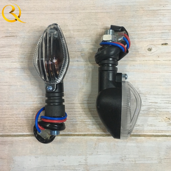 Lampu Sen Sein Stop Senja Motor Led Variasi Mini MEGA PRO VERZA Hitam Merek HIQUAL