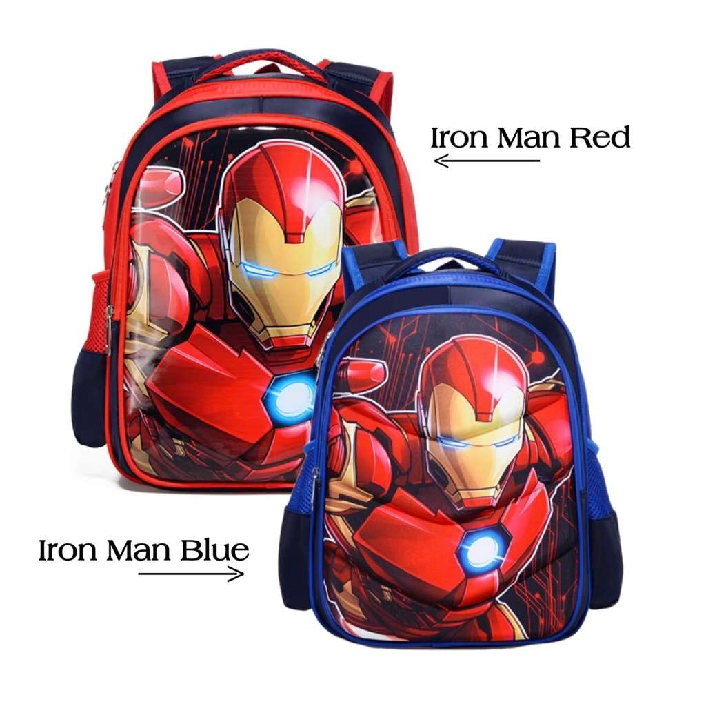 HOT SALE 10.10 - TAS SEKOLAH TK-SD ANAK LAKI-LAKI TAS RANSEL MARVEL AVENGERS ANIMA SUPERHERO | RANSEL PUNGGUNG ANAK SEKOLAH | RANSEL IRONMAN/CAPTAIN AMERICA - RANSEL REMAJA/PRIA/ANAK-ANAK