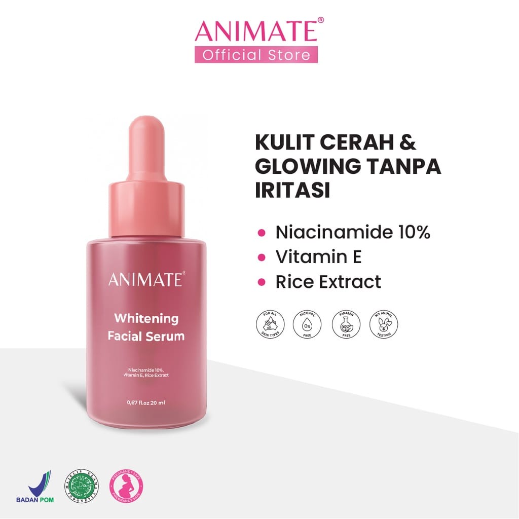 RADYSA - Animate Whitening Facial Serum 20 ml Original / Serum Wajah / Serum Pemutih Wajah