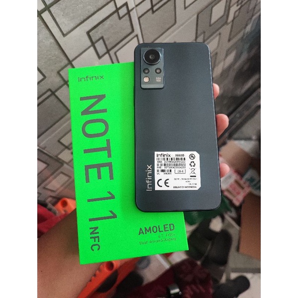 infinix note 11 6/128 nfc second lengkap like new