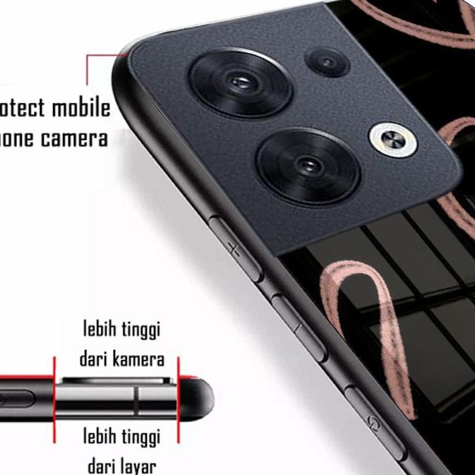 Penjualan Terbanyak.. (Q05) Softcase Oppo Reno 8 4G 5G 8 PRO+  - Softcase kaca Oppo Reno 8 4G 5G 8 P