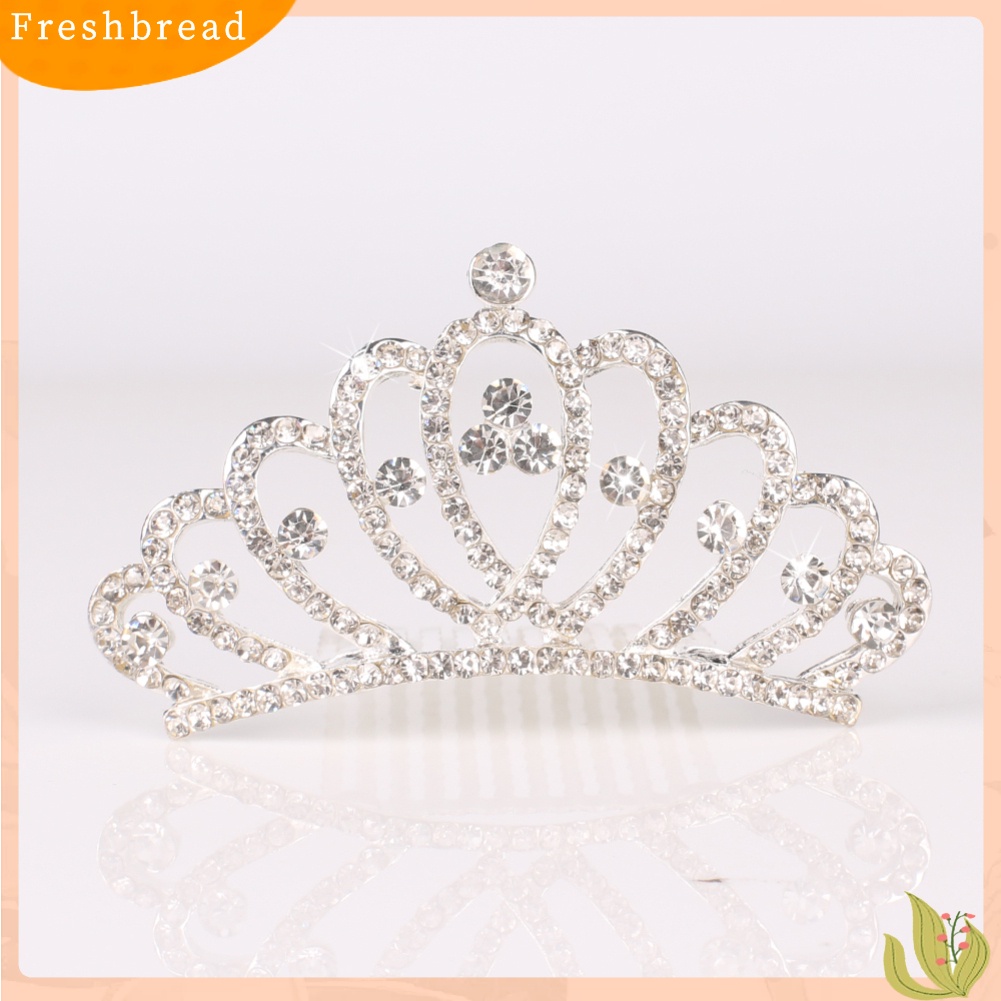 (Fresh) Sirkam Tiara Mahkota Kecil Hias Berlian Imitasi Untuk Bayi / Anak Perempuan / Prom / Pernikahan