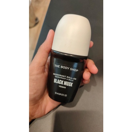 black musk vegan deodorant the body shop new package