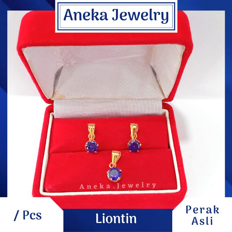 Liontin Desi Variasi, Perak 925, Sepuh Emas Kuning