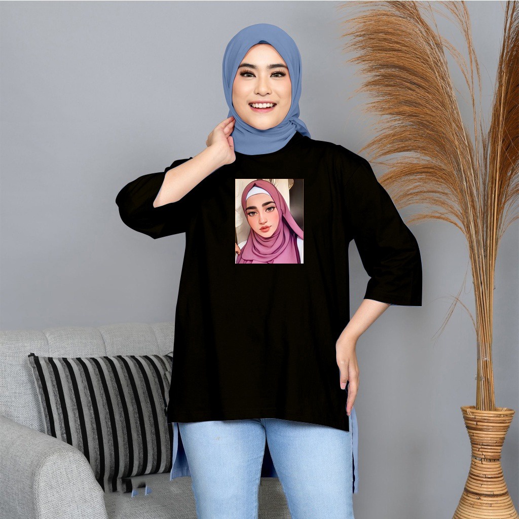 FC - TUNIK BASIC OVERSIZE WANITA HIJAB'S VARIASI 0120 DTF