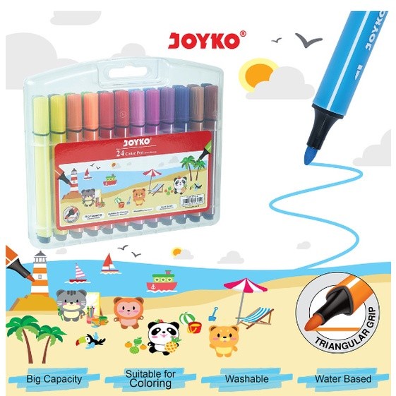 

Pulpen Spidol Pena Warna Color Pen Joyko CLP-57