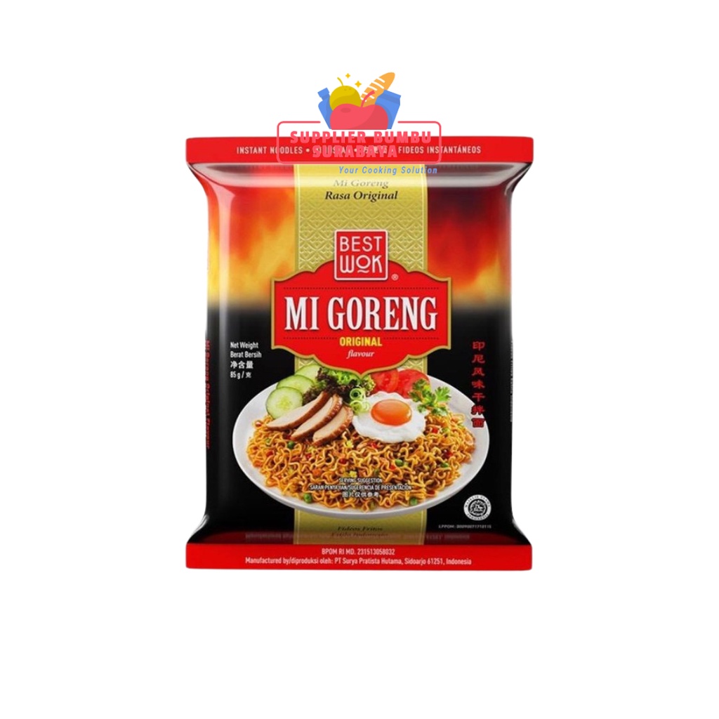 Best Wok Mie Instant Goreng Original Hot Spicy Blackpepper Seafood Mi Instan Bestwok 85g