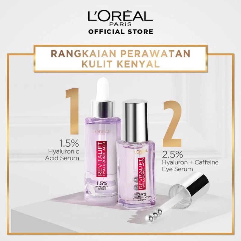 Loreal Paris Triple Roller 2.5℅ Hyaluron + Caffeine Eye Serum