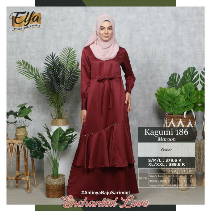 Kagumi 186 gamis ethica kagumi/Elfa/busui friendly