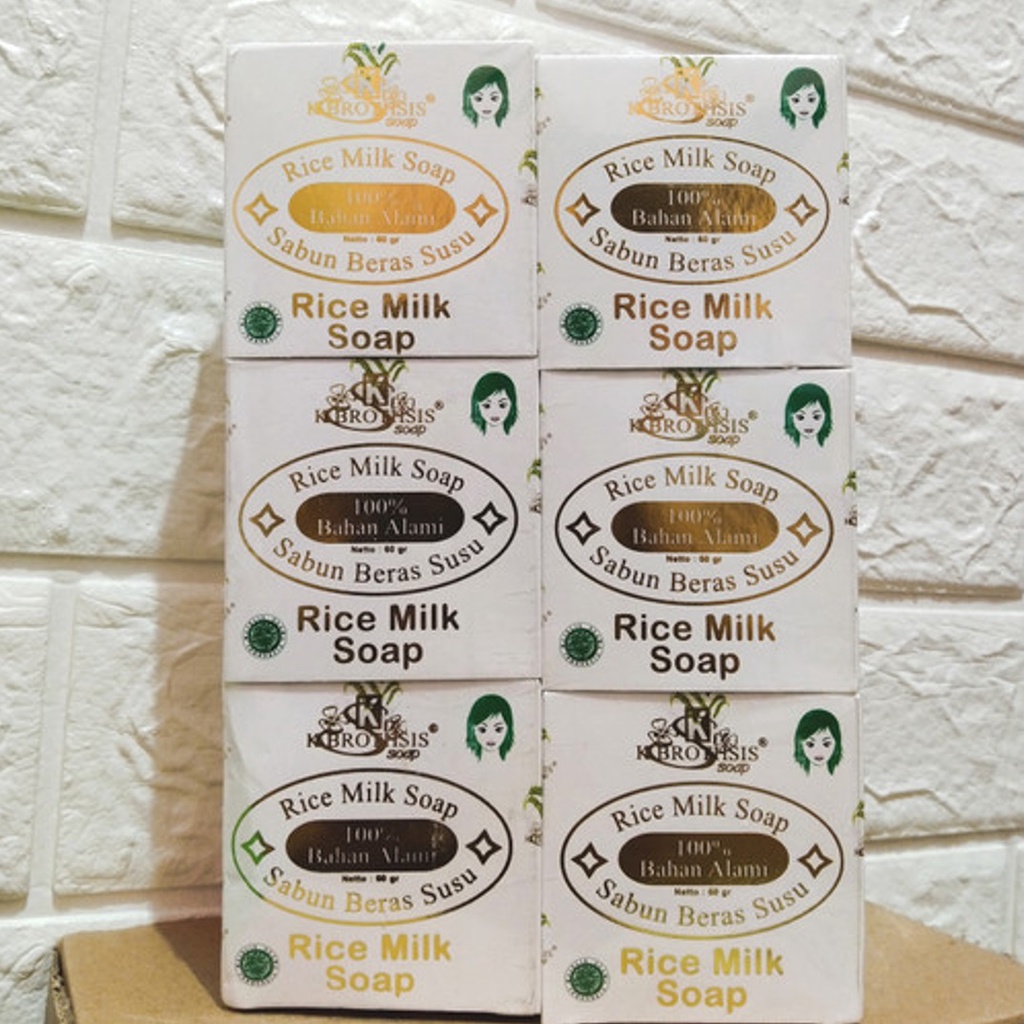 TERMURAH - Sabun Beras Susu K Brothsis ORIGINAL BPOM Halal Rice Milk Soap SATUAN / Sabun Beras Susu Thailand Pemutih Badan / Sabun Muka Glowing dan Putih Sabun Mandi Batangan / Sabun Wajah Glowing Permanen Cuci Muka Sabun Pemutih Kulit Ketiak Selangkangan