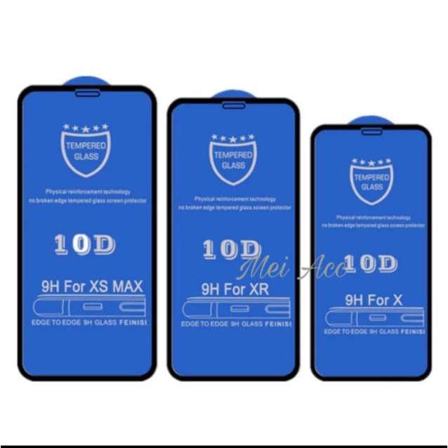 For iPhone 14 Pro Max Screen Protector 13Mini 12Mini 11 12 13 Pro Max X XS Max Plus Tempered Glass - 10D Clear
