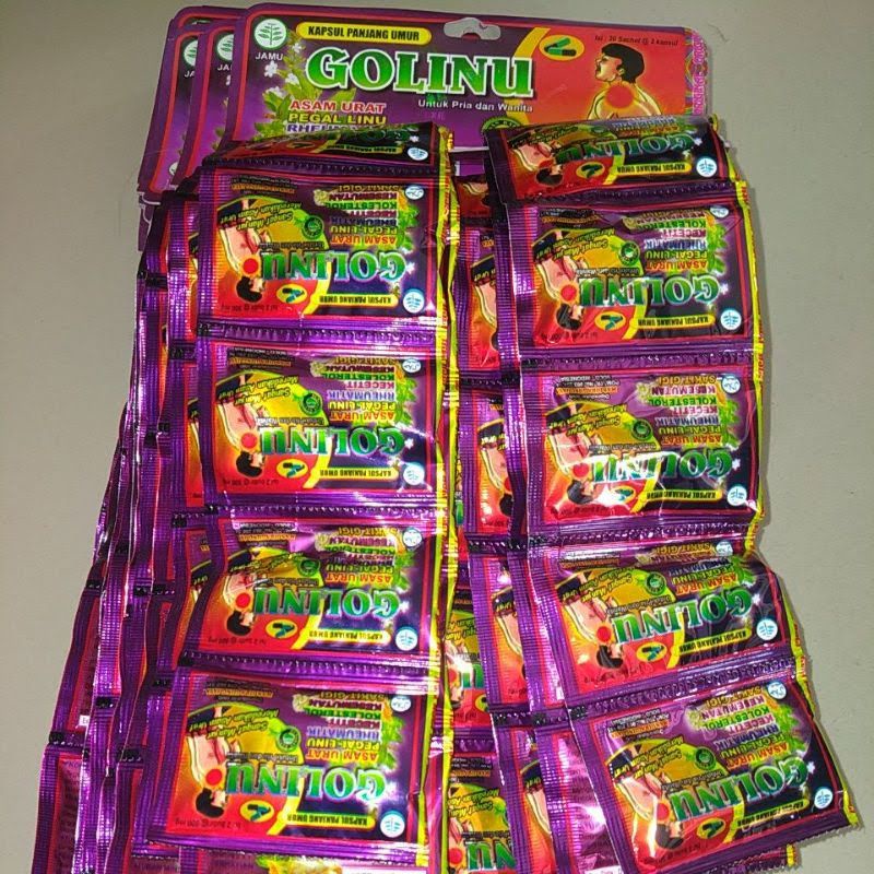 

herbal GoLinu Asli Original Mengobati Asam Urat Pegel Linu Kesemutan Sakit Gigi Rematik Kolesterol