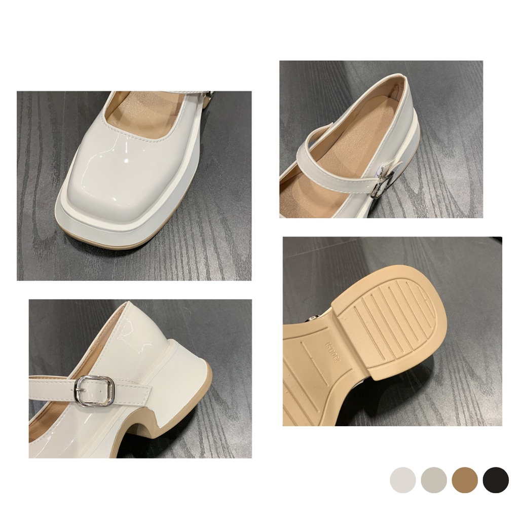 Sepatu Kerja Wanita Polos Sepatu Platform Simple Cewek Kasual Spatu Loafers Perempuan Import Casual Look Women Boots SK-034