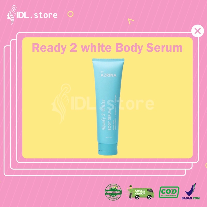 (BISACOD) Azrina Ready 2 White Body Serum - Body Lotion 135g
