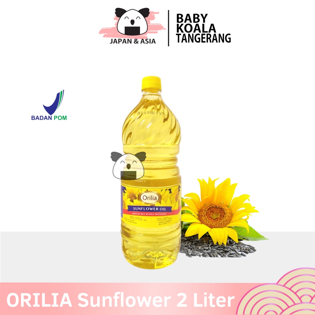

ORILIA Sun Flower Oil Minyak Goreng Biji Bunga Matahari 2 L │ Import