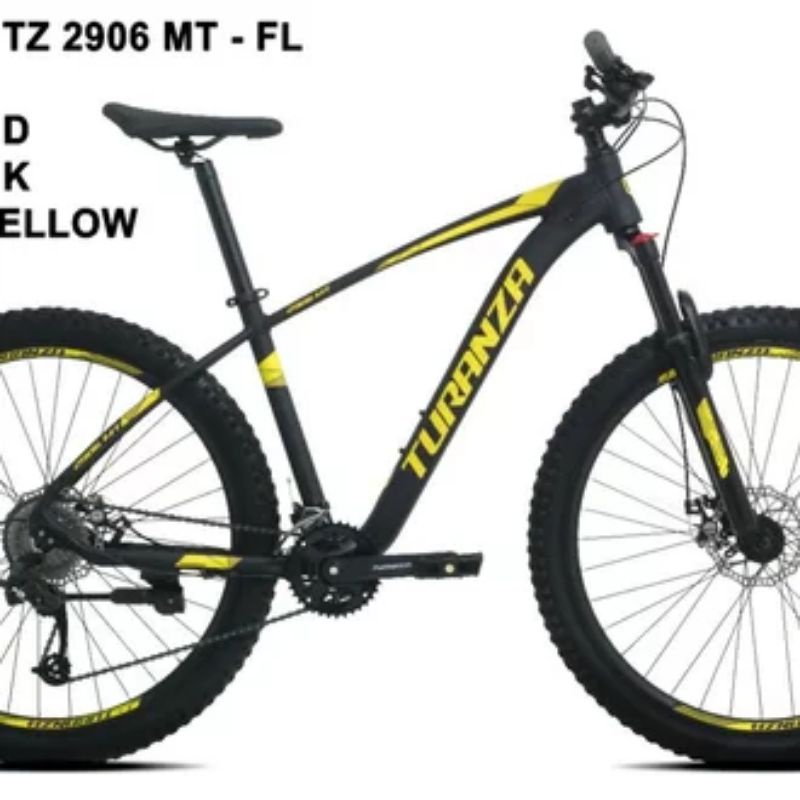 Sepeda mtb 27.5 Turanza 2906 MX FL alloy rem hidrolik 10 speed