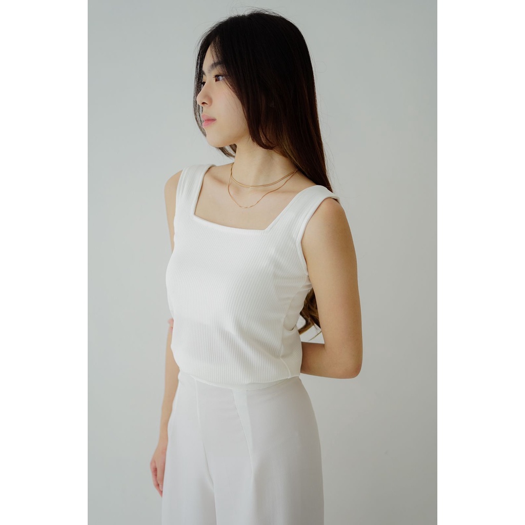 Luna Basic Tank top – Ocha Wear | Tanktop Camisole | Atasan Wanita | Korean Premium Knit Top