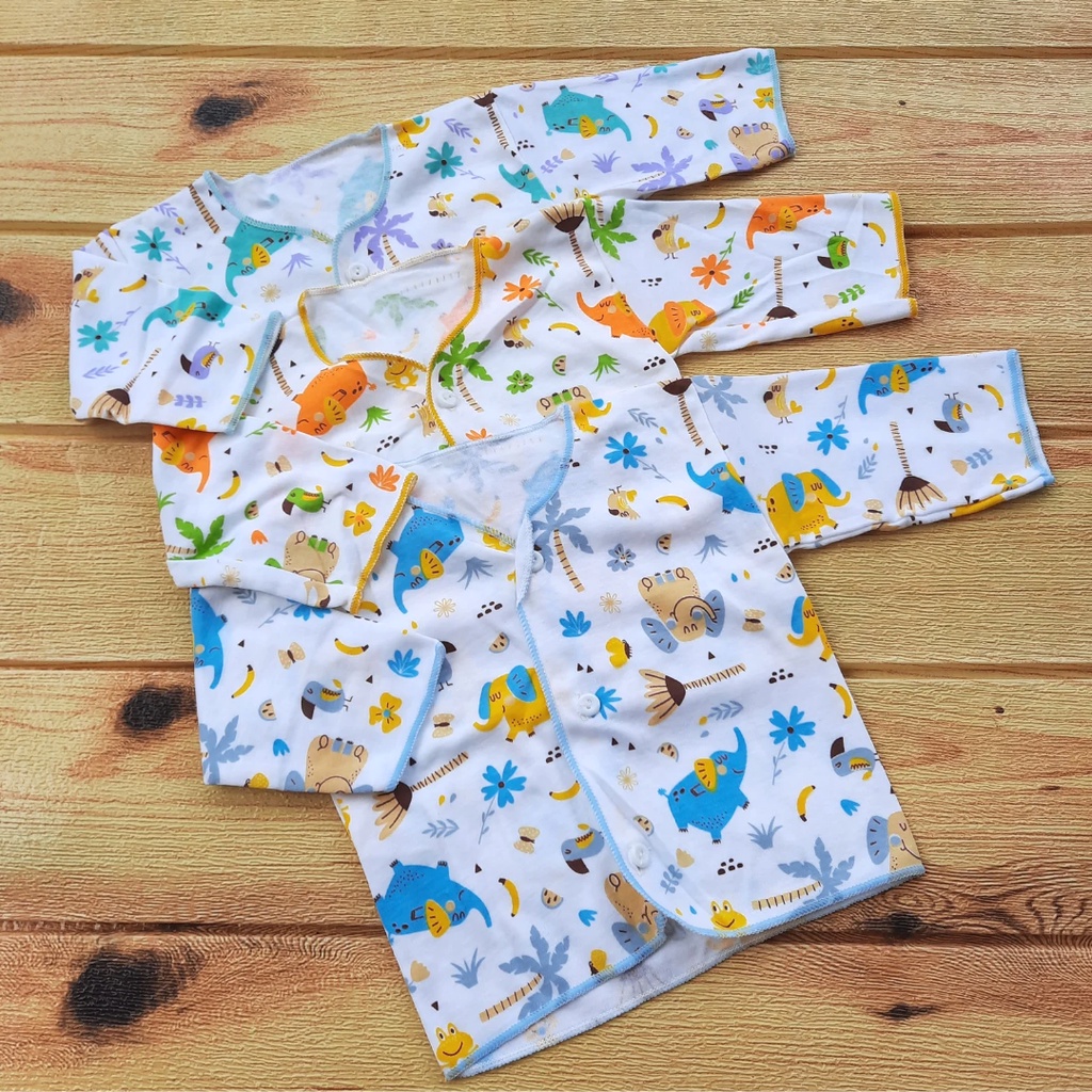 Setelan Baju Bayi Neweborn 1 STEL MOTIF PANJANG PREMIUM MURAH