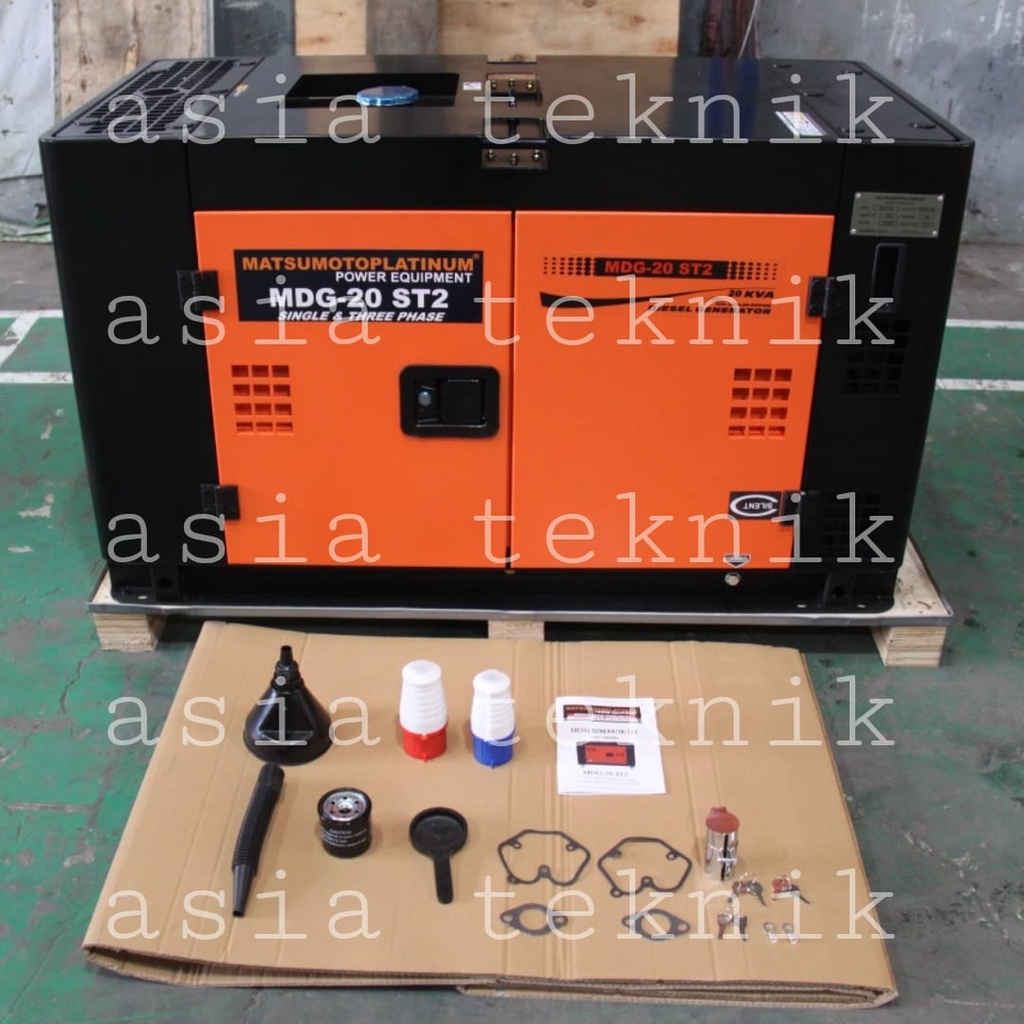 Genset silent 20 kva double voltage