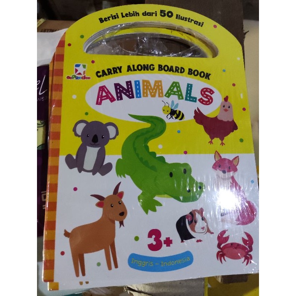 buku hewan animals oopredoo mainan edukasi anak board book