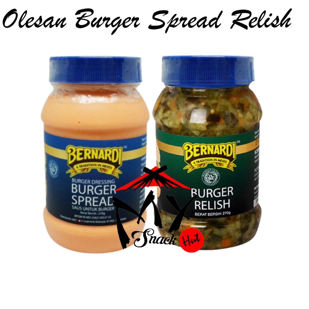 OLESAN BURGER - TOPPING HAMBURGER HOTDOG BERNARDI BENARDI SPREAD RELISH ACAR SAUS SAOS DRESSING