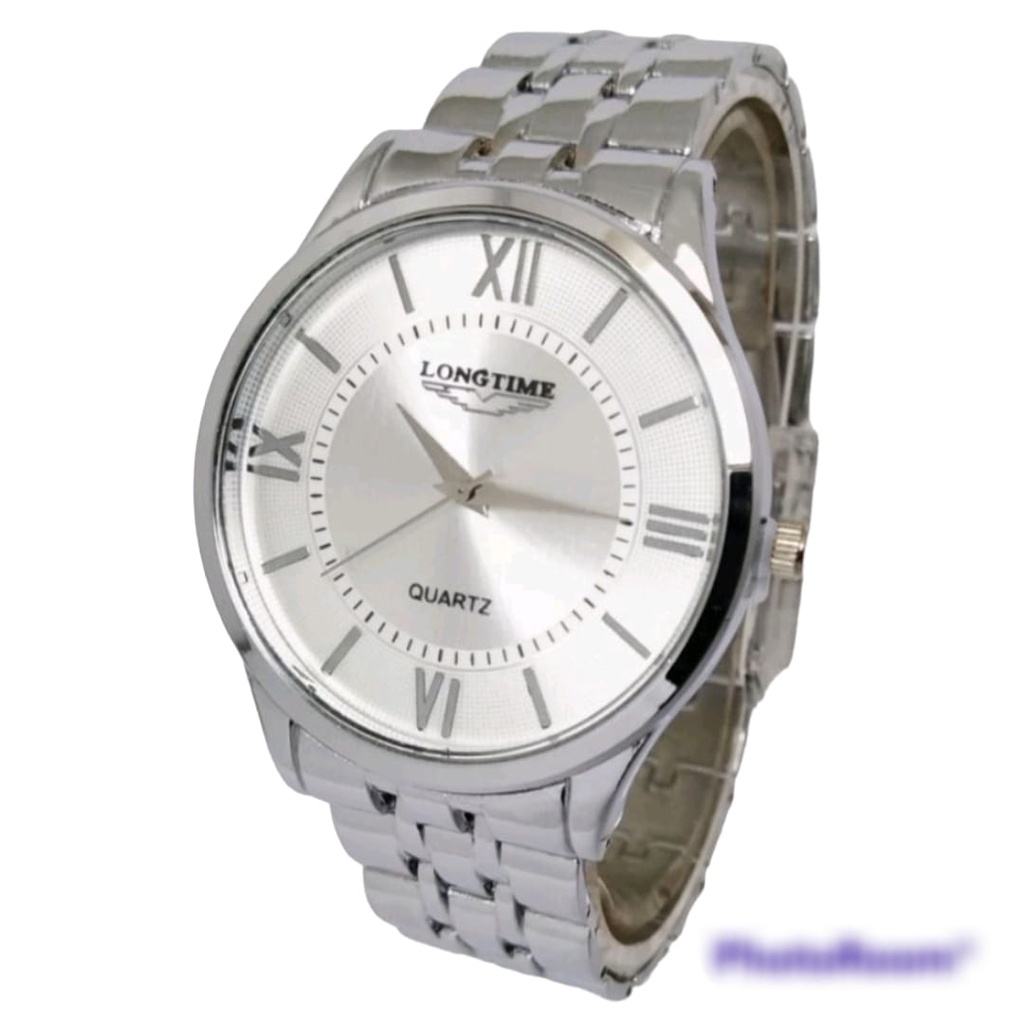 TERVIRAL jam tangan analog pria terlaris jam tangan quartz laki strap rantai stell