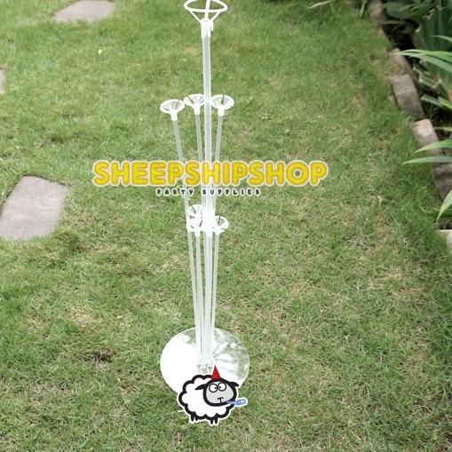 ORDER NOW ECERAN STANDING TIANG BALON MEJA Display dengan Base Akrilik dan Stick Mangkok Ulang Tahun Wedding