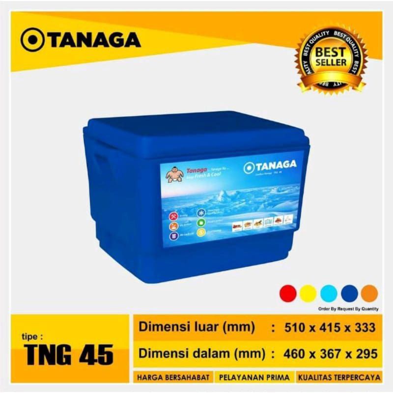 TANAGA PENDINGIN IKAN DAN DAGING COOL BOX ES COOLER BOX ICE UKURAN 45 LITER KUAT TAHAN LAMA MURAH