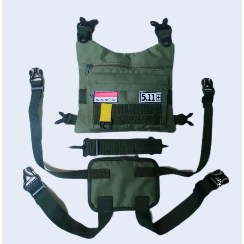 Tas Dada Original ChestBag ( HARGA PRODUKSI ) Tas Pria - Tas Slempang - Tas Slingbag - Tas Murah - Tas Tentara - Tas Polisi - Tas TNI - Tas Military - Tas Sepeda - Tas Motor - Rompi Angin