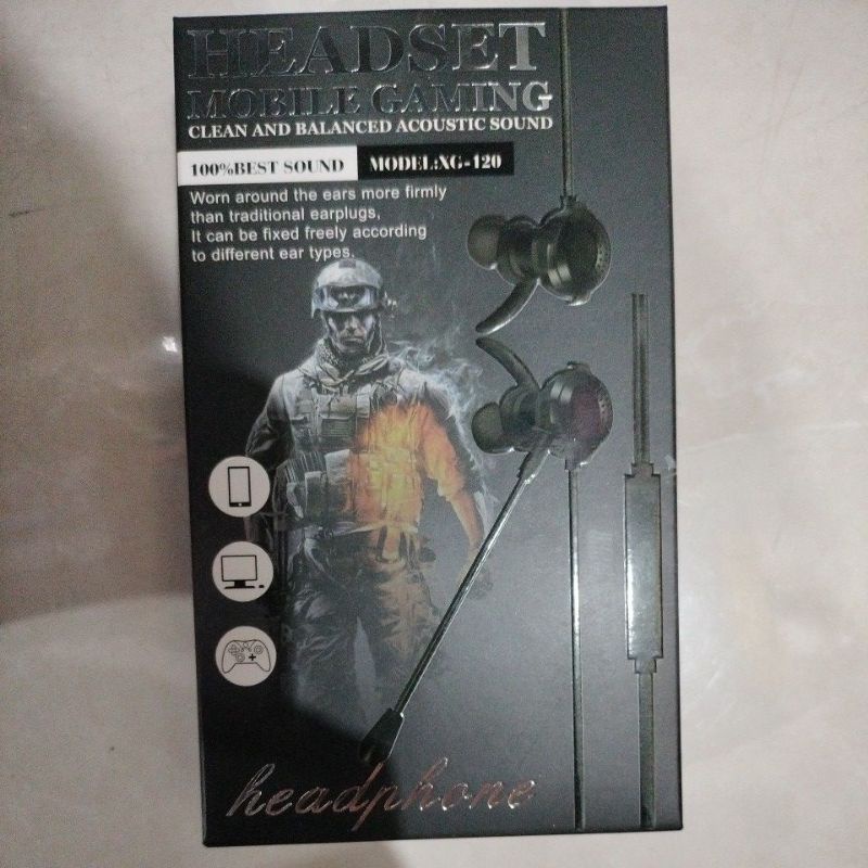 [Barca] HEADSET GAMING XG 120 HP / LAPTOP / KOMPUTER EARPHONE