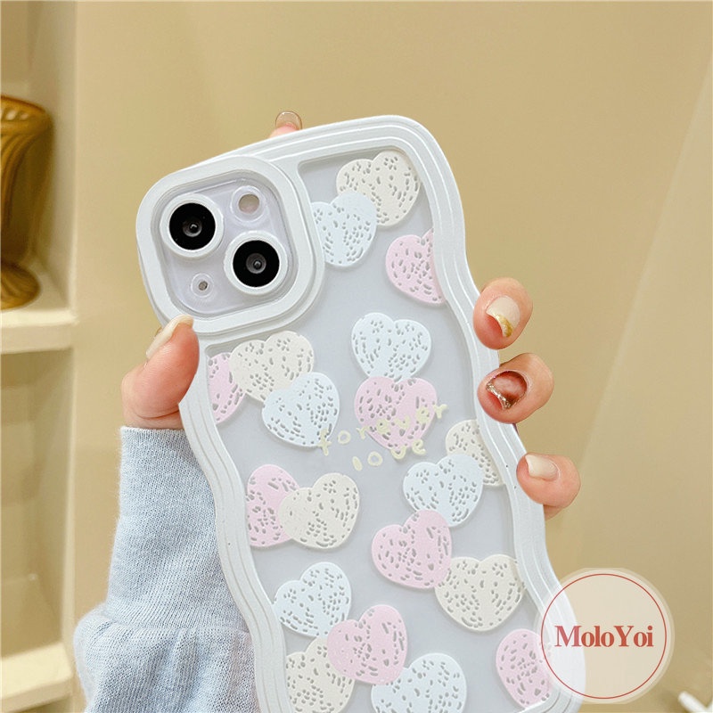 Soft Case TPU Motif Hati Untuk iPhone 14 11 12 13 11 Pro Max7 8 6 6s Plus 14 Plus XR 14 Pro MAX X XS MAX SE 2020