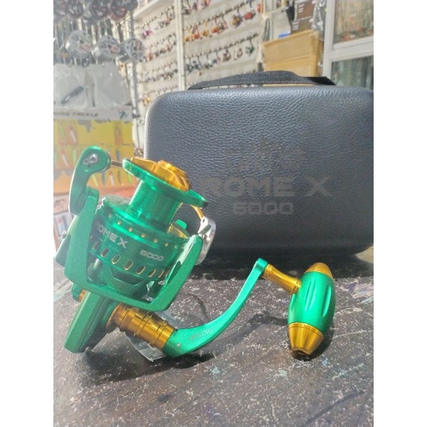 Reel Ajiking Rome X 6000 dan 10000 Max drag 40kg