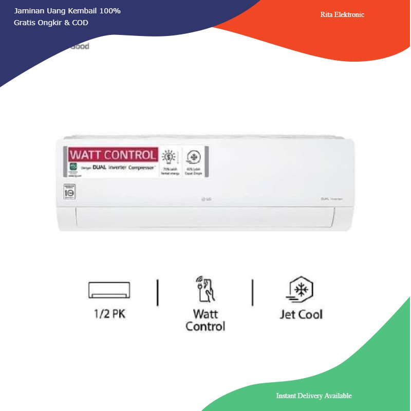 AC LG 1 PK Inverter Kota Padang