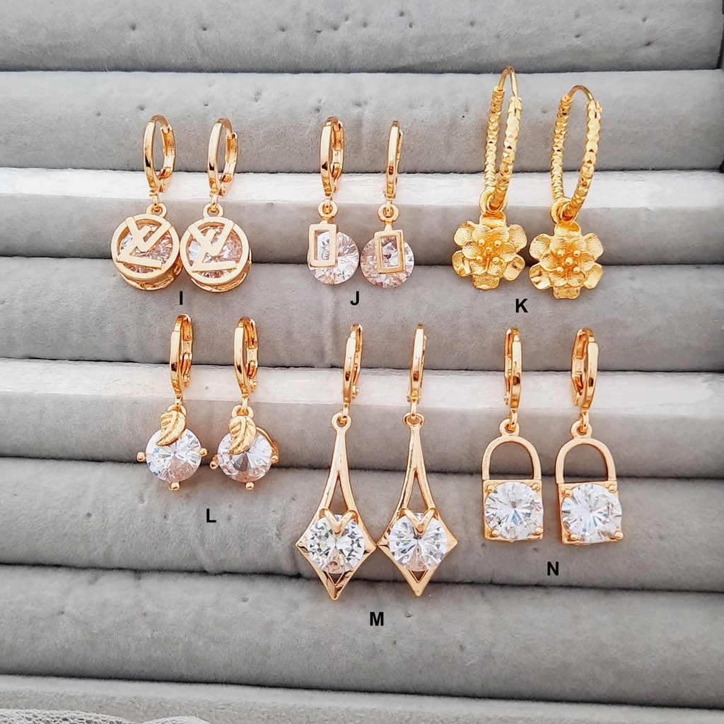 Anting Lapis Emas Xuping Perhiasan Imitasi Gold Aneka Model - BE184