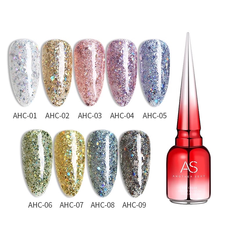 AS AHC Magic Glaze NAILS POLISH GEL KUTEK GEL 15ml Soak Off UV Gel