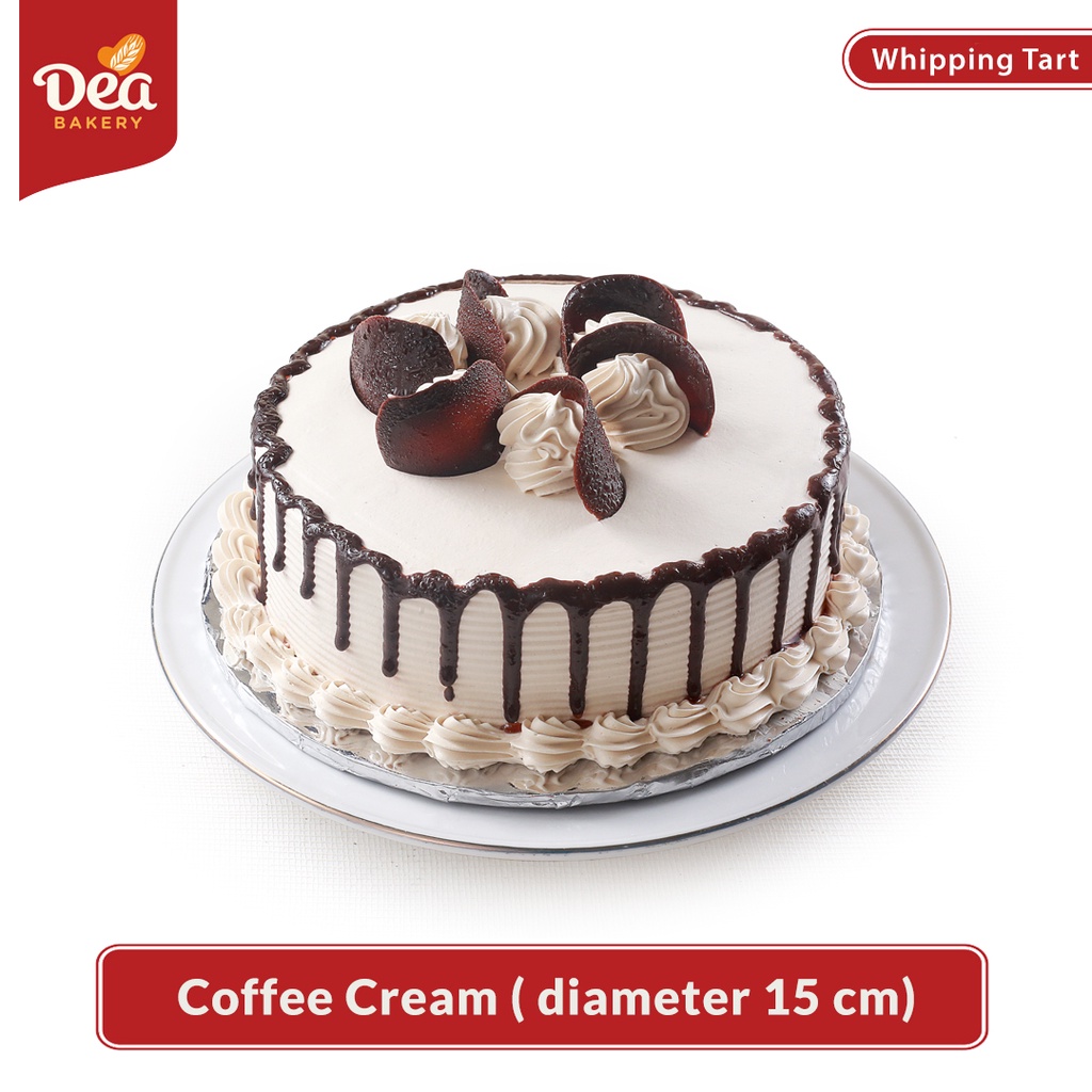 Kue Tart/Kue Ulang Tahun | Whipping Tart Coffee Cream Dea Bakery (diameter 15 cm)
