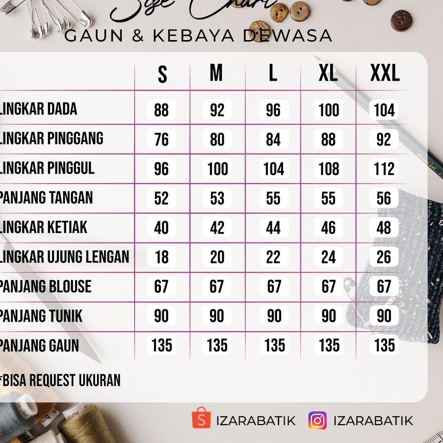 New Stock Couple Adelia Hitam - Gaun Kebaya Batik Modern