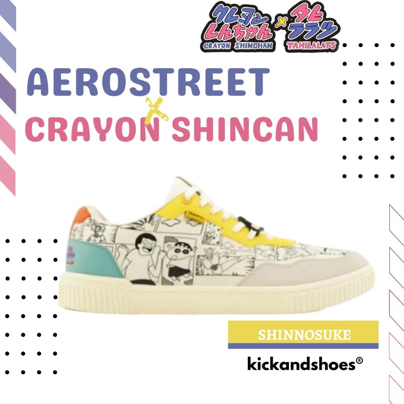 Sepatu Aerostreet x Crayon Sinchan Shinnosuke Termurah / Sepatu Sneakers Original 100%