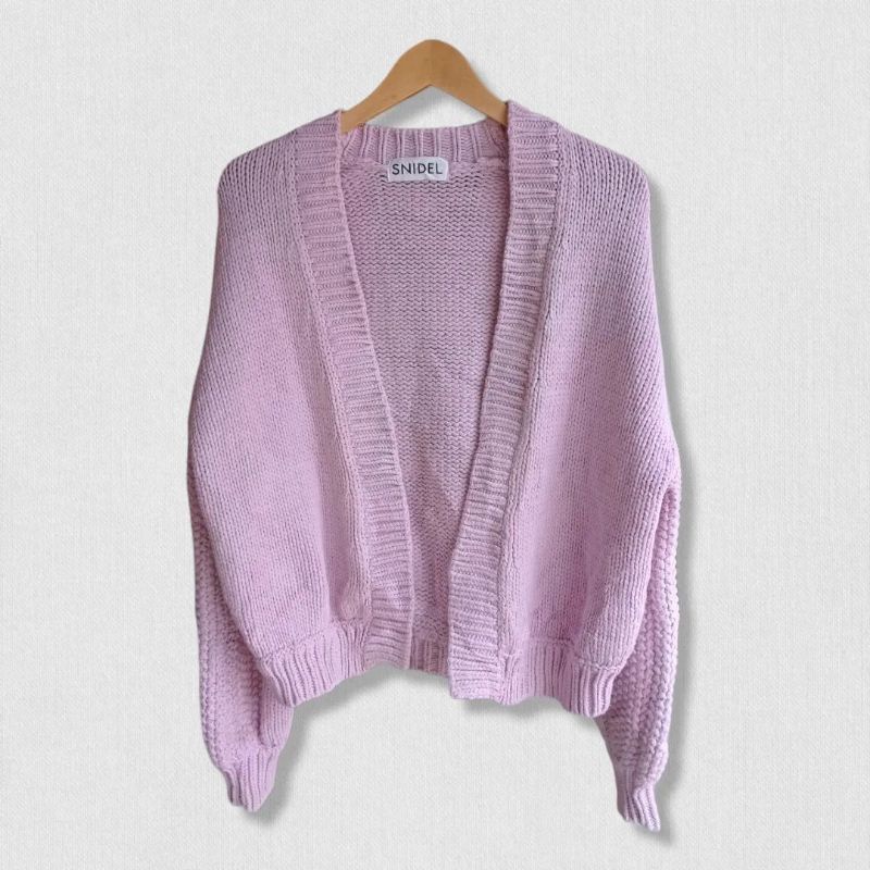 SNIDEL Lilac Knit Cardigan Rajut