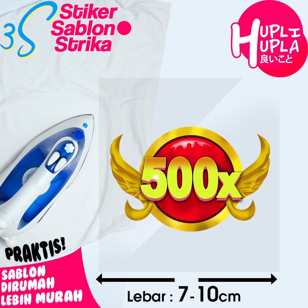 Stiker Sablon Setrika 10cm Pragmatic Play Gates of Olympus 500x Slot Game Kakek Sticker Gosok Untuk 