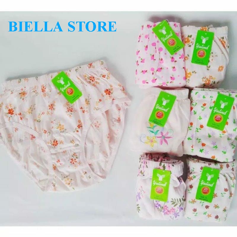 CD YUTIN Terlaris Harga Grosir 6 pcs//3pcs Cd Yutin//Motif Kembang//Prin Sablon//Yutin Bordir